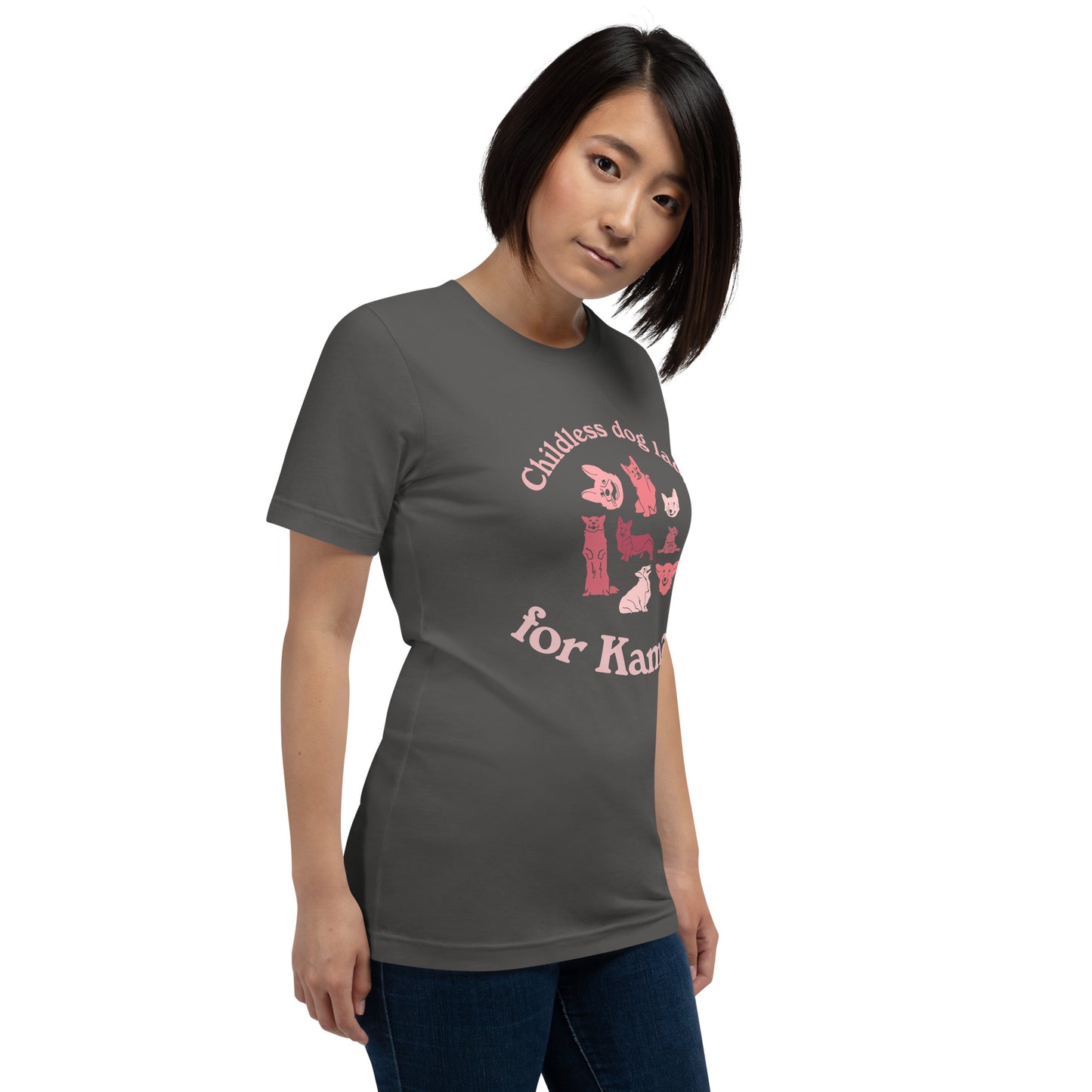 Childless dog lady for Kamala - unisex t-shirt