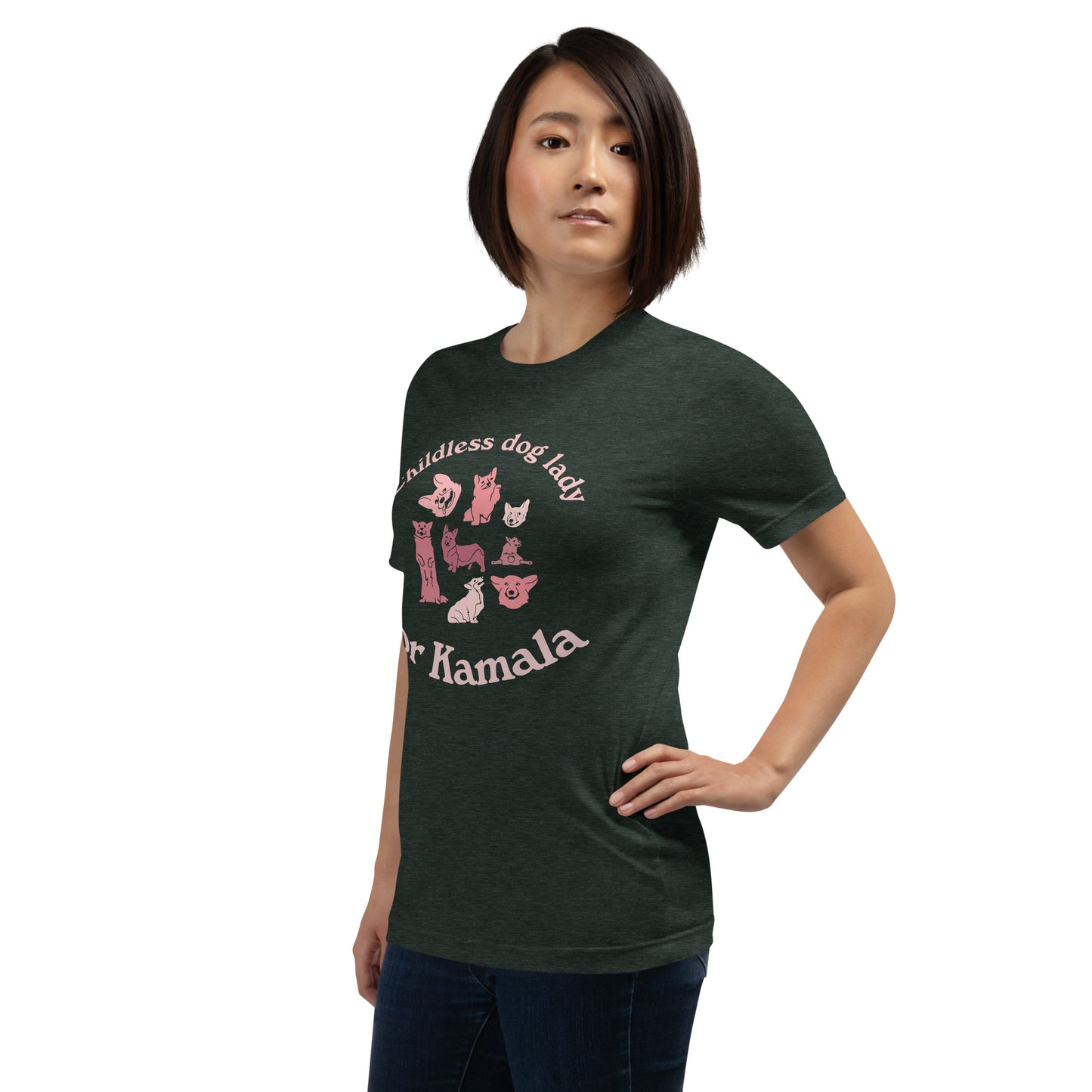 Childless dog lady for Kamala - unisex t-shirt