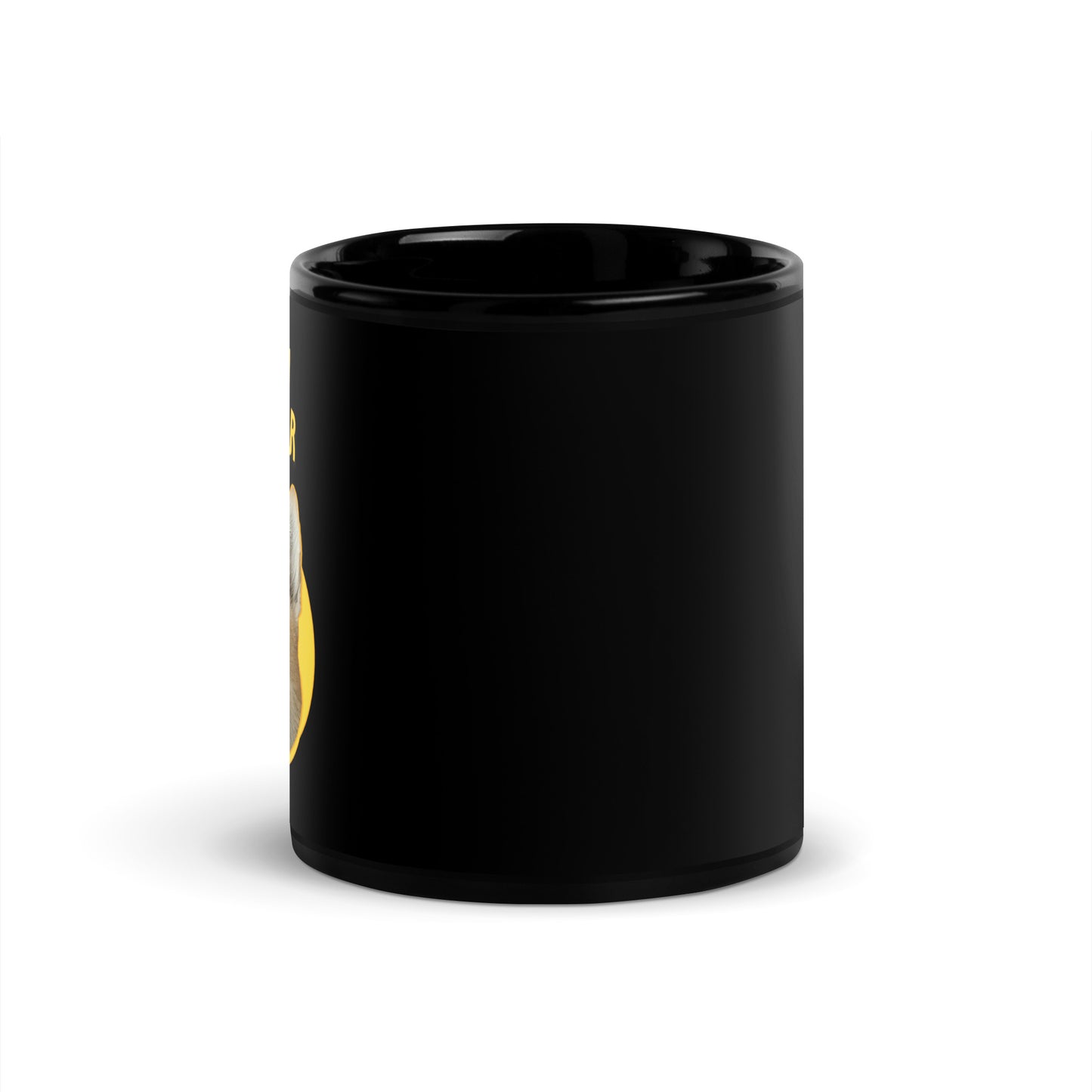 "Happy Camper" - Black Glossy Mug