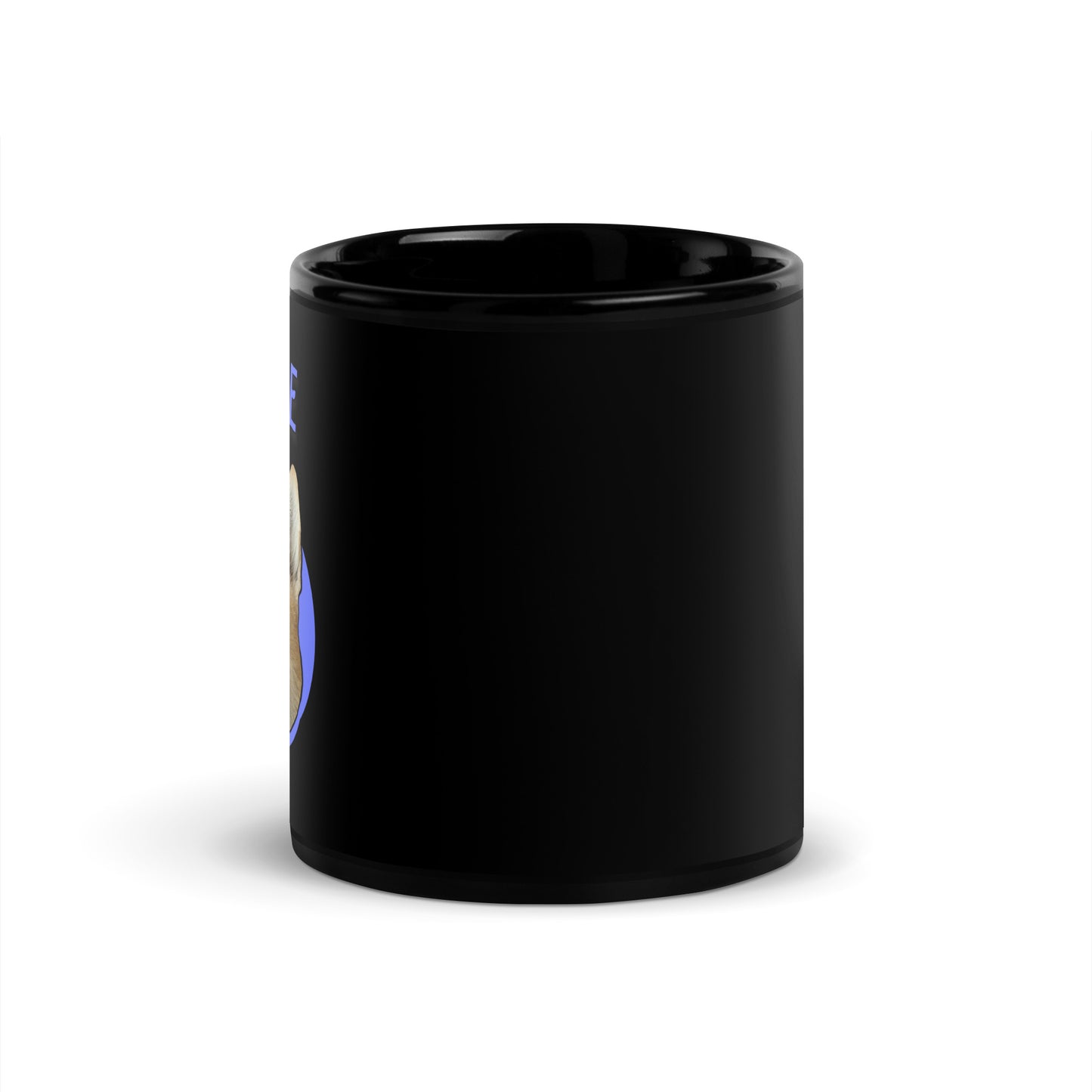 "Smile" - Black Glossy Mug