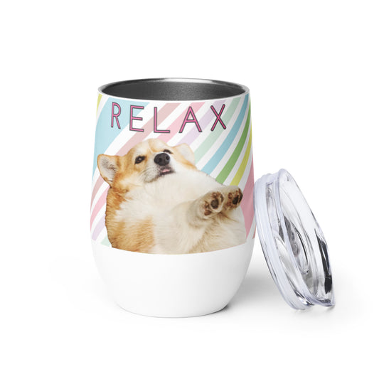 "Relax" - Wine tumbler